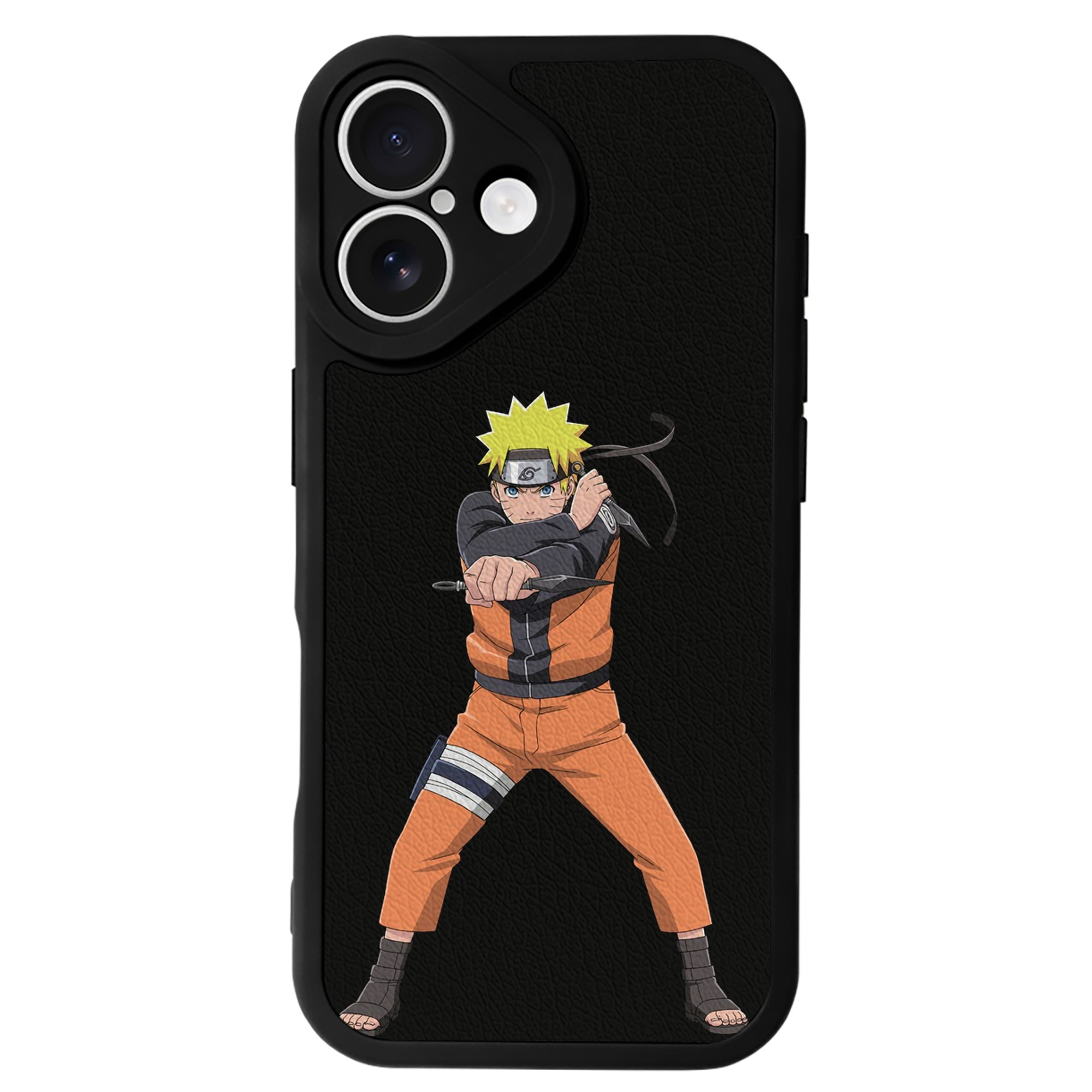 （画像用） NARUTO -ナルト- うずまき ナルト Uzumaki Naruto 【iPhone 16シリーズ対応】シリコンスマホケース（レザー調） 材質：シリコン